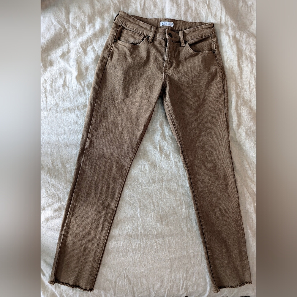 Carve Designs Carson Jeans, Size 0, Rum Color